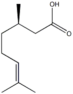 (R)-(+)-香茅酸结构式