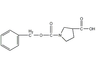 1-CBZ-3-吡咯烷甲酸结构式