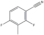 2,4-二氟-3-甲基苯甲腈结构式