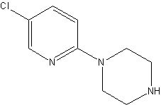 1-(5-氯哌啶基)哌嗪结构式