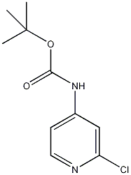 2-氯砒啶-4-氨基甲酸叔丁酯结构式