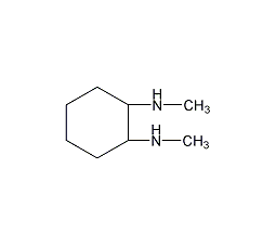 (R,R)-(−)-N,N'-二甲基-1,2-环己二胺结构式
