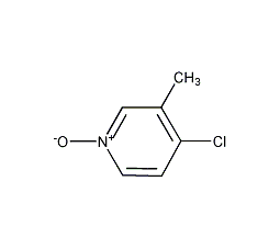 4-氯-3-甲基-1-氧化吡啶结构式