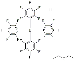 四(五氟苯基)硼化锂乙醚共聚物结构式