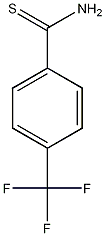 4-(三氟甲基)硫代苯甲酰胺结构式