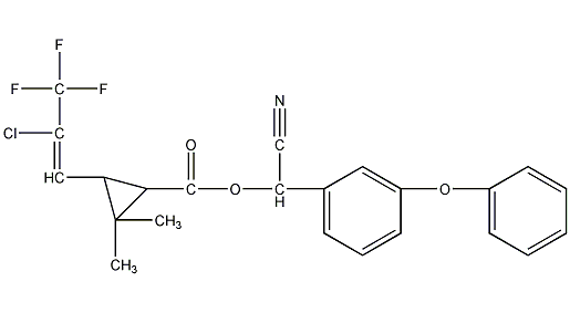 高效氯氟氰菊酯结构式