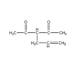 3(2-丙烯基-2,4-戊二酮结构式