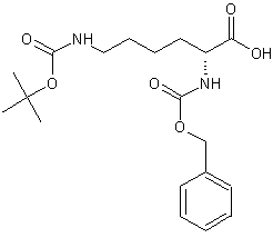 Z-丁氧羰基赖氨酸结构式