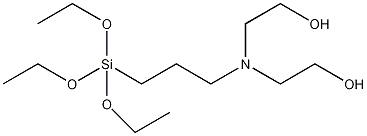3-[双(2-羟乙基)氨基]丙烷三乙氧基硅烷结构式