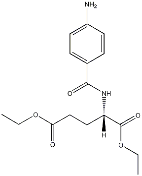 N-(4-氨基苯甲酰)-L-谷氨酸二乙酯结构式