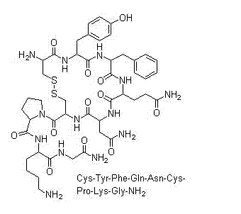 [Lys8]-加压素结构式