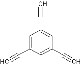 1,3,5-三苯乙炔结构式