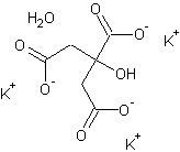 柠檬酸钾单水合物结构式