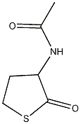 DL-乙酰基高半胱氨酸硫醇内酯结构式