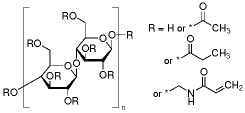 (Acrylamidomethyl)cellulose acetate propionate