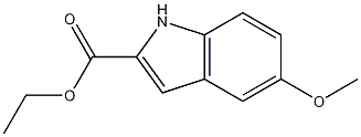 5-甲氧基吲哚-2-甲酸乙酯结构式