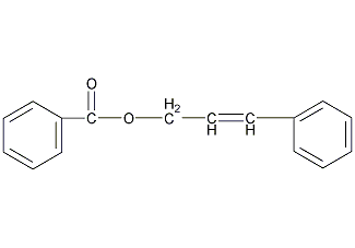 苯甲酸肉桂酯结构式
