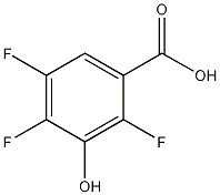 2,4,5-三氟-3-羟基苯甲酸结构式
