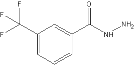 3-(三氟甲基)苯甲酸酰肼结构式