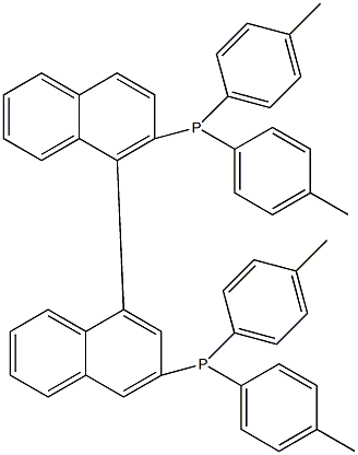 2,2'-Bis(di-p-tolylphosphino)-1,1'-binaphthyl结构式