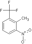 2-甲基-3-硝基三氟甲苯结构式