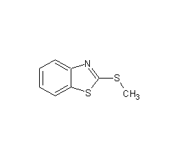 2-(甲硫基)苯并噻唑结构式