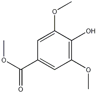 3,5-二甲氧基-4-羟基苯甲酸甲酯结构式