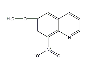 6-甲氧基-8-硝基喹啉结构式