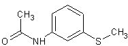 3'-乙酰氨基茴香硫醚结构式