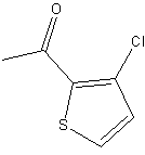 2-乙酰基-3-氯噻吩结构式