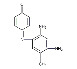 4-[(2,4-二氨基-5-甲基苯基)亚氨基]-2,5-环己二烯-1-酮结构式