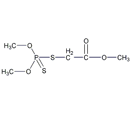 O,O'-二甲基二硫代(乙酸甲酯)磷酸酯结构式