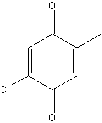 2-氯-5-甲基-1,4-苯醌结构式