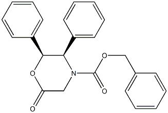 (2S,3R)-(+)-N-Z-6-氧代-2,3-二苯基吗啉结构式