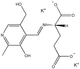 亚吡啶醇-L-谷氨酸二钠盐结构式