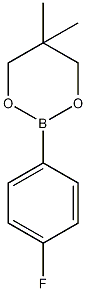 2-(4-氟苯基)-5,5-二甲基-1,3,2-二羟硼结构式