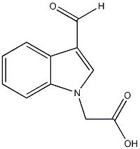 3-甲酰吲哚-1-基乙酸结构式