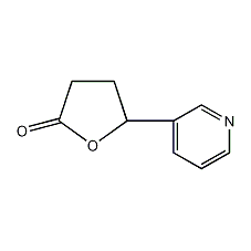 4-(3-吡啶基)-4-丁内酯结构式