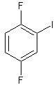 1,4-二氟-2-碘苯结构式