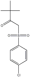 1-(4-氯苯磺酰基)-3,3-二甲基-2-丁酮结构式