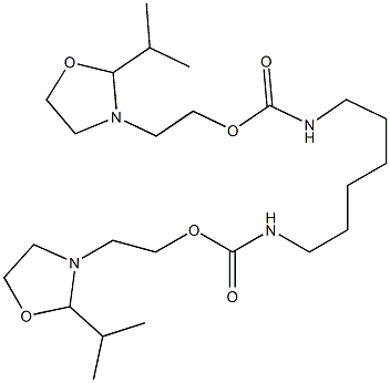 二[2-[2-(1-甲基乙基)-3-[唑烷基]乙基] 1,6-己二基二氨基甲酸结构式