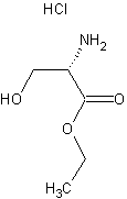L-丝氨酸乙酯盐酸盐结构式