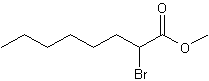 2-溴辛酸甲酯结构式