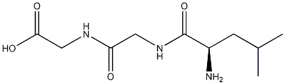 D-亮氨酰甘氨酰甘氨酸结构式