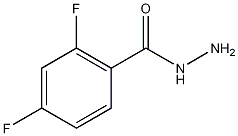 2,4-二氟苯甲酸酰肼结构式