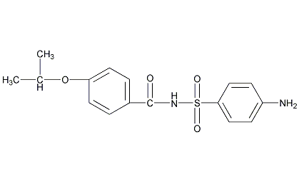 磺胺普罗林结构式
