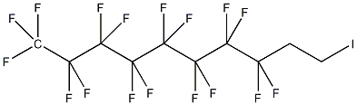 1H,1H,2H,2H-全氟癸基碘烷结构式