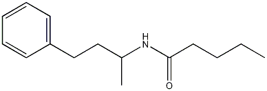 N-(1-甲基-3-苯丙基)正戊酰胺结构式
