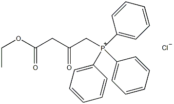 [3-(乙氧羰基)-2-丙氧基]三苯基氯化膦结构式