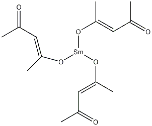 钐(III)乙酰基丙酮酸水合物结构式